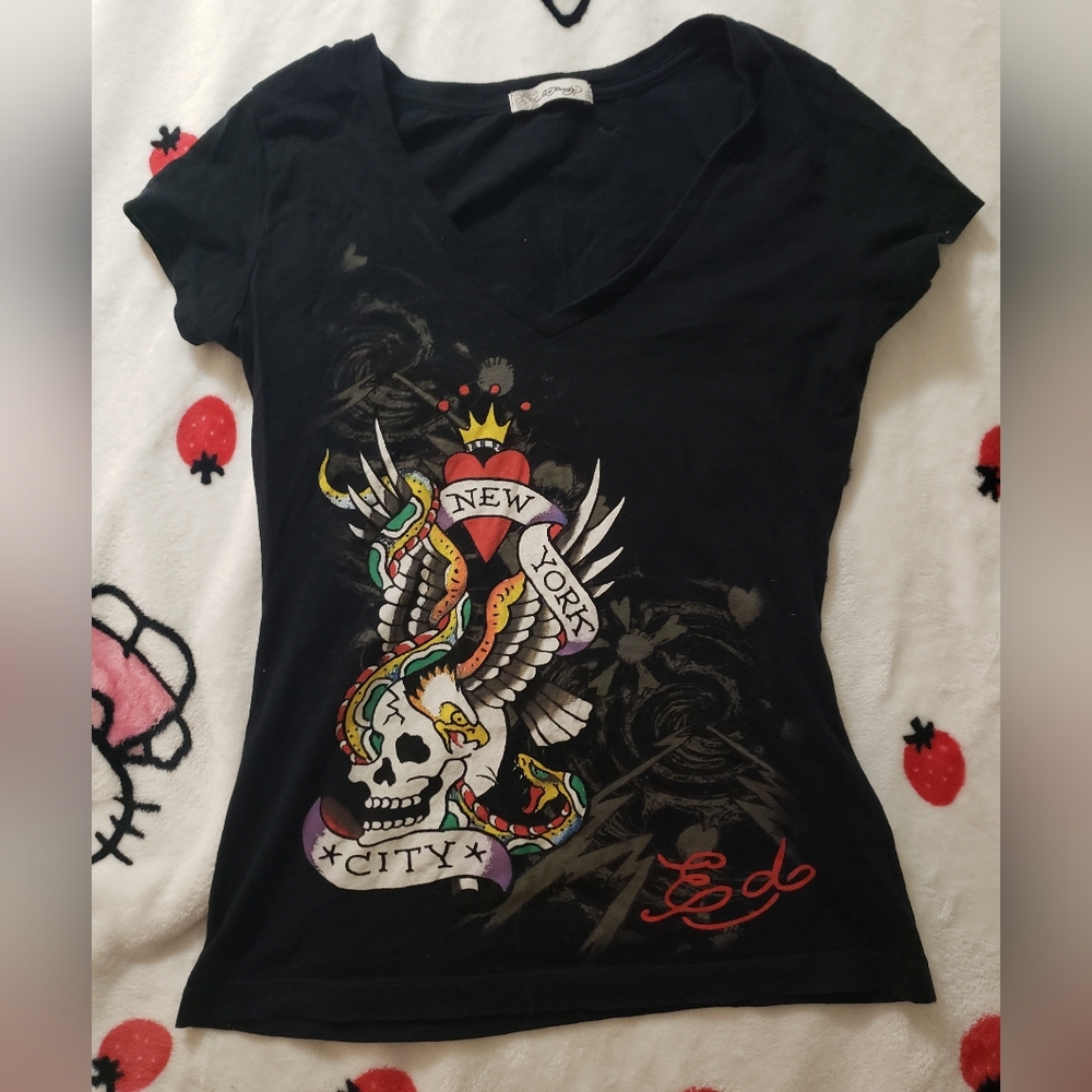 Ed Hardy Skull Graphic tee
